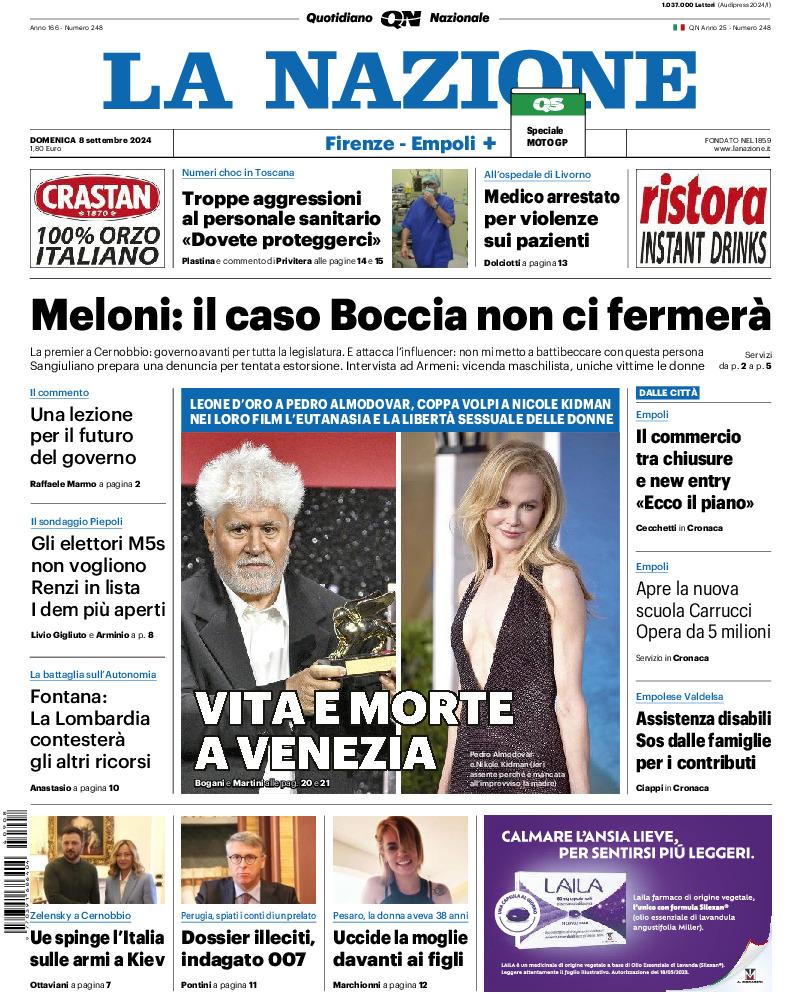 Prima-pagina-la nazione-edizione-di-oggi-20240908